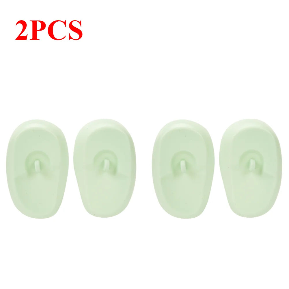 Silicone Ear Covers - Waterproof Hairdressing Ear Caps, Earmuffs for Shower, Salon, Bathing & Spa Use