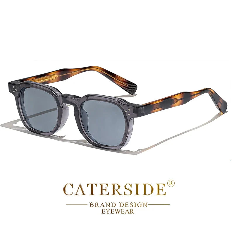 CATERSIDE Small Frame Square Sunglasses - Fashion Unisex Eyewear for Travel, Parties & Business