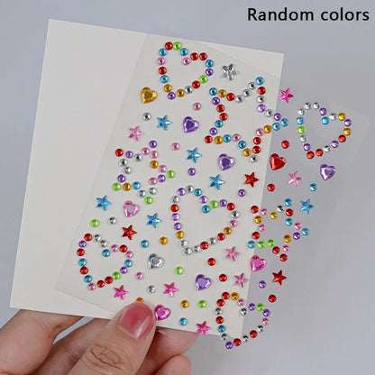 5D Face Diamond Gem Stickers - Colorful Rhinestone Body Makeup Tattoo for Festival, Nail Art & DIY Bling Style