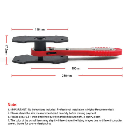 Car Brake Caliper Piston Spreader Tool – Portable Ratchet Pad Install Press Tool (Red & Blue)