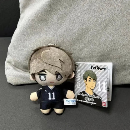 10cm Mini Haikyuu Plush Keychain – Hinata, Kageyama, Nishinoya Volleyball Stuffed Doll Toy Gift