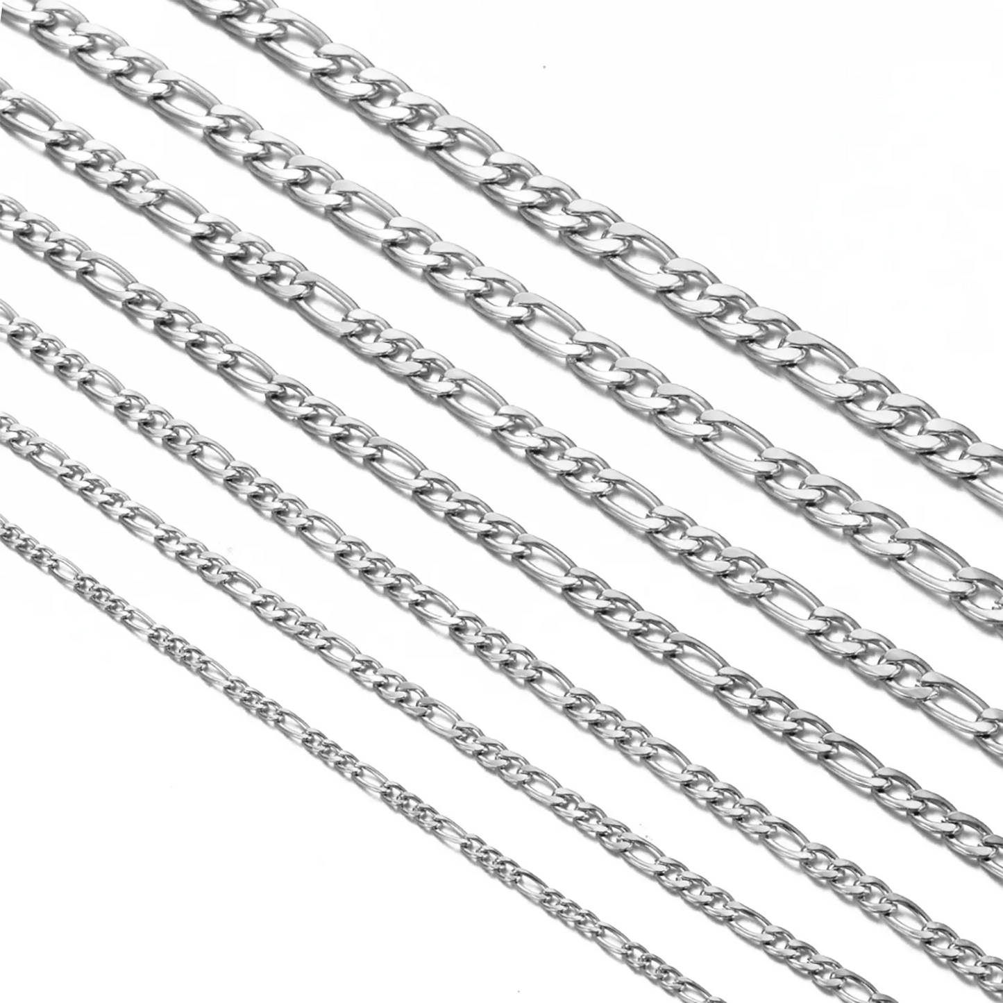 925 Sterling Silver Necklace — 2–12mm Width, 40–75cm Long Chain with Lobster Clasp for Men & Women, Engagement Jewelry