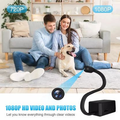 HD 1080P Mini WiFi Camera - Motion Detection Indoor Security Camera with Remote Viewing & Video Recording