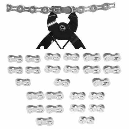 5 Pairs Bicycle Chain Quick Link Connectors – 1-12 Speed Road Bike Master Link Buckle for Cycling Parts