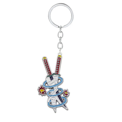 Anime Demon Slayer Sword Keychain – Mini Japanese Katana Enamel Pendant Souvenir Key Ring Bag Charm Exquisite Gift Decor