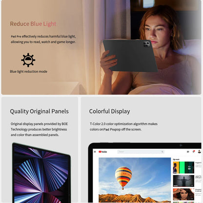 10.1" Android 13 Tablet – Octa-Core, Dual SIM 3G Call, Dual Cameras, 4GB RAM 64GB ROM, WiFi, Google Play