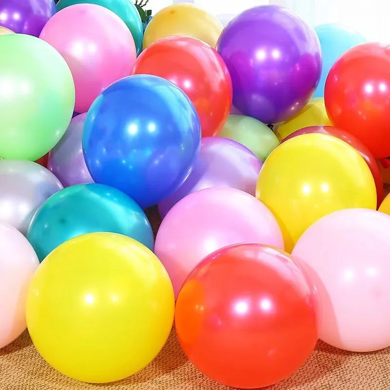 50/100PCS Rainbow Matte Balloons 5 Inch – Round Colorful Party Balloons for Wedding, Birthday & Holiday DIY Decoration Supplies