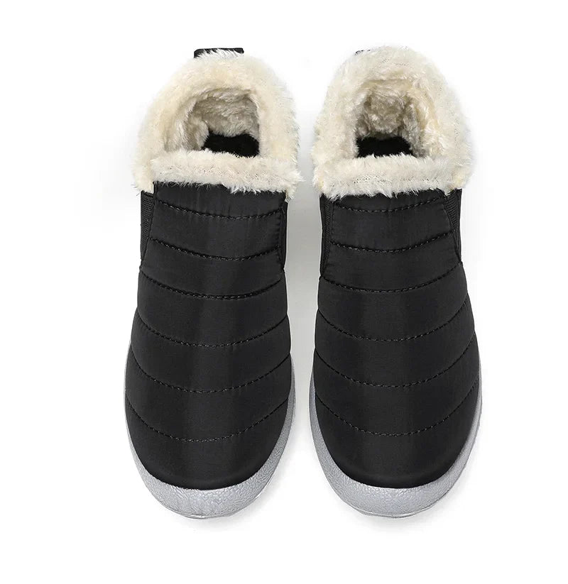 Men’s Winter Ankle Boots — Warm Fur Lined Snow Boots, Casual Shoes for Men and Couples