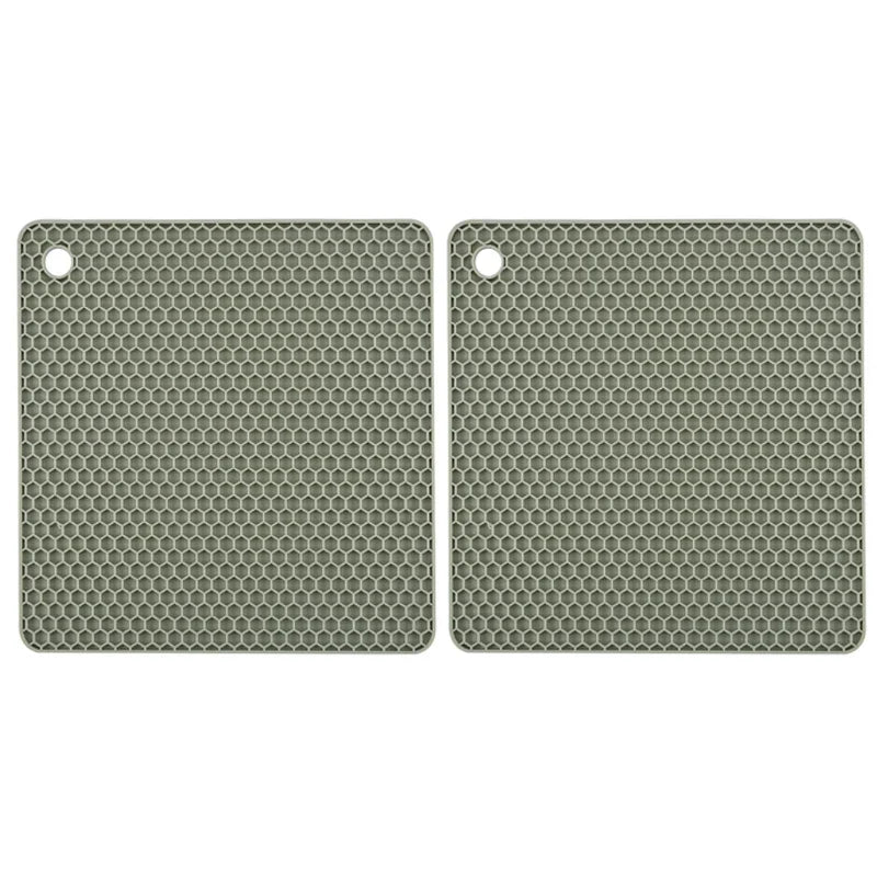 2/4 PCS Multifunction Heat Resistant Silicone Mats – Nonslip Drink Coasters, Pot Holders & Kitchen Placemats
