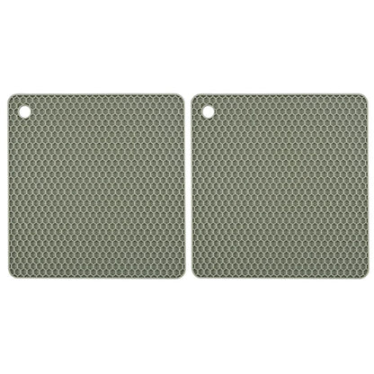 2/4 PCS Multifunction Heat Resistant Silicone Mats – Nonslip Drink Coasters, Pot Holders & Kitchen Placemats