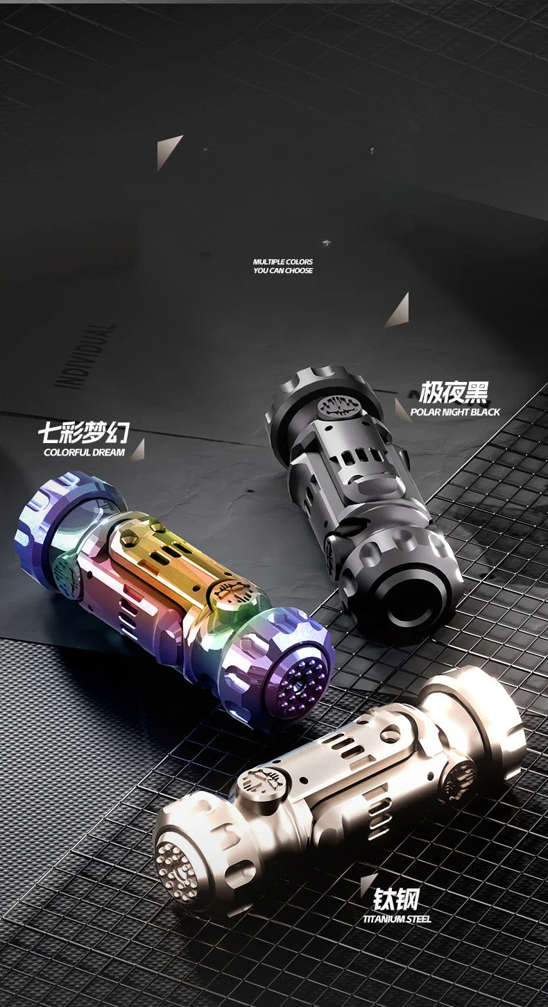Stun Grenade Fidget Spinner & Mini Toy Gun – Ejectable Shell Stress Relief Finger Toy for Adults & Kids Gift