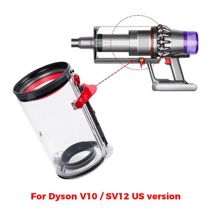 HEPA Filter Kit for Dyson V10 SV12 - Dust Bin Lid Replacement Accessory for Vacuum Cleaner Spare Parts