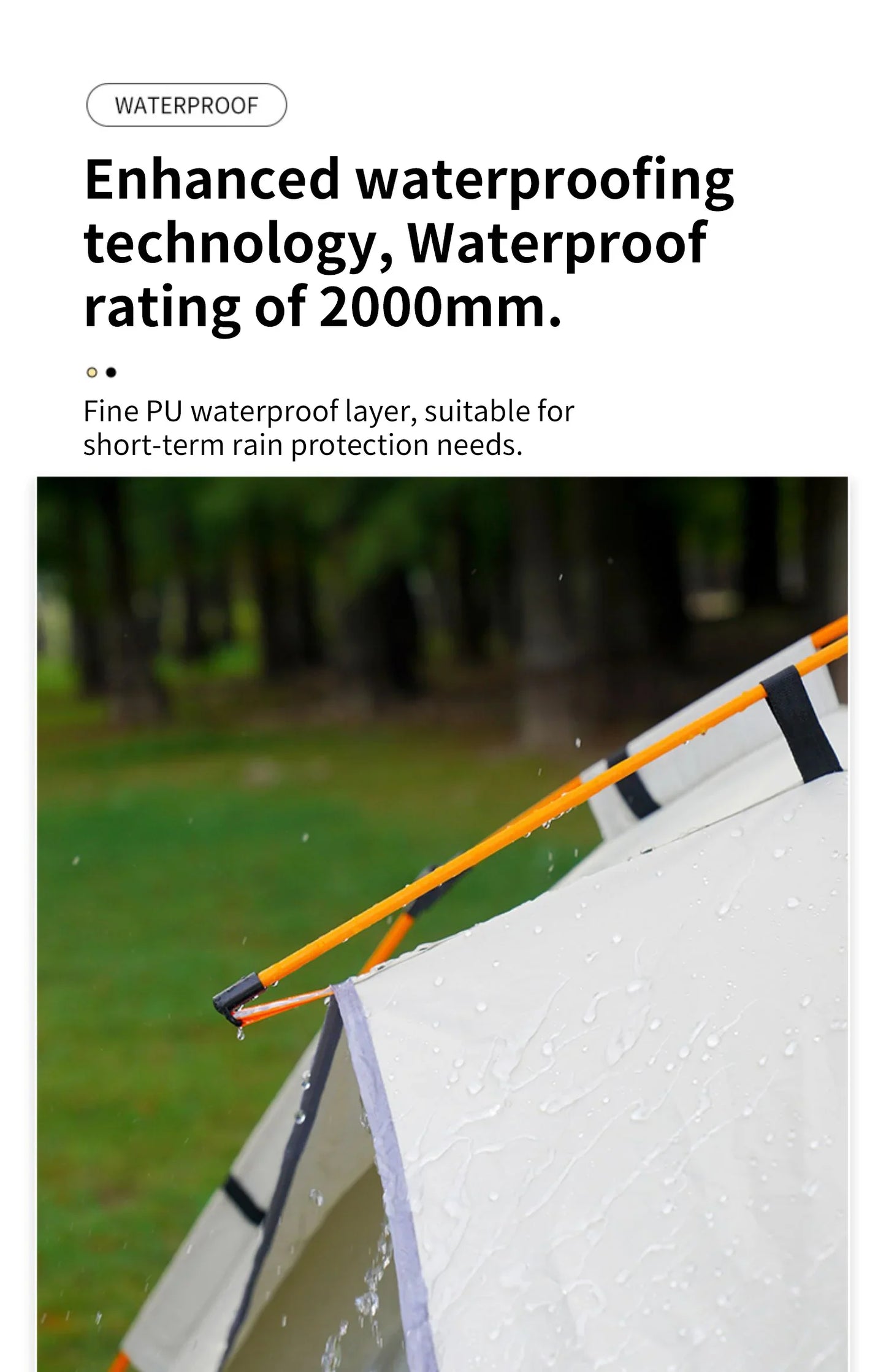 Outdoor Folding Tent – Fully Automatic Quick Opening, 3-4 Person Self-Driving Camping Tent, Rain & Sun Proof, Portable