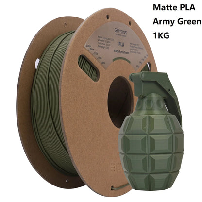 ERYONE Matte PLA Filament 1.75mm – 1KG High-Quality Spool for 3D Printing, Fast Shipping