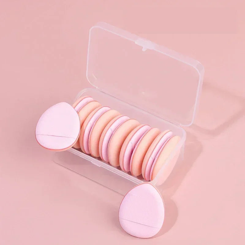 3/10PCS Mini Cosmetic Cushion Puffs – Professional Finger Puffs for Foundation & Concealer Makeup