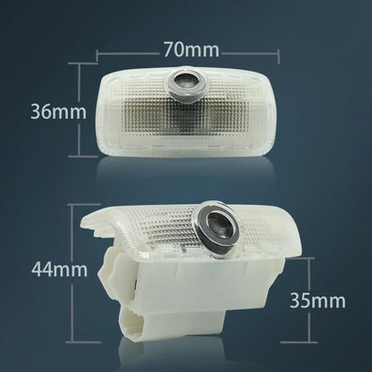 2PCS Car LED Door Projector Lights – Ghost Shadow Courtesy Lamp for Nissan Patrol Y62 2012–2021, Car Door Welcome Logo Accessories