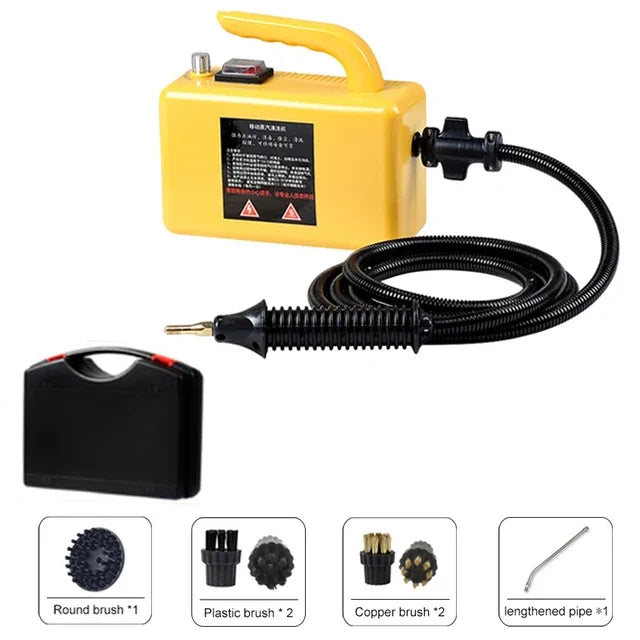 High-Temperature Steam Cleaner for Home Appliances – Sterilization, Kitchen Hood & Car Cleaner, US/EU Plug