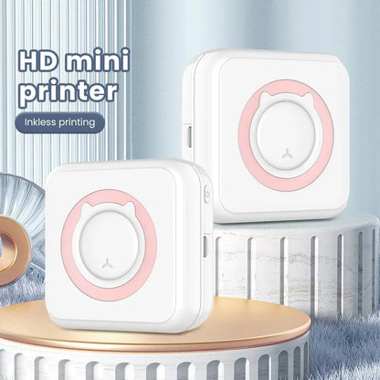 Olaf Mini Printer: Portable Thermal Stickers Paper Inkless Bluetooth Wireless Impresora for Android and iOS