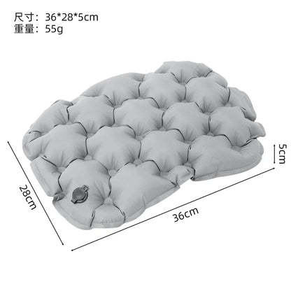 Inflatable Seat Cushion 36x28cm Portable Outdoor Camping Hiking Travel Chair Pad Lightweight Comfortable Inflatable Sitting Mat