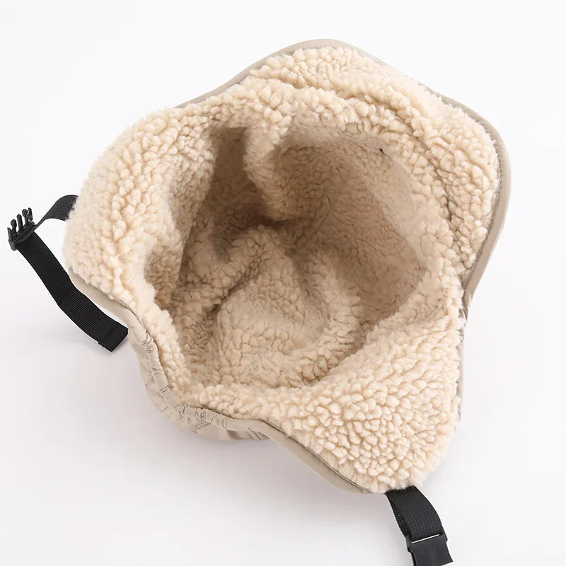 Unisex Winter Trapper Aviator Hat – Warm Waterproof Ski Bomber Cap with Earflaps & Reversible Design