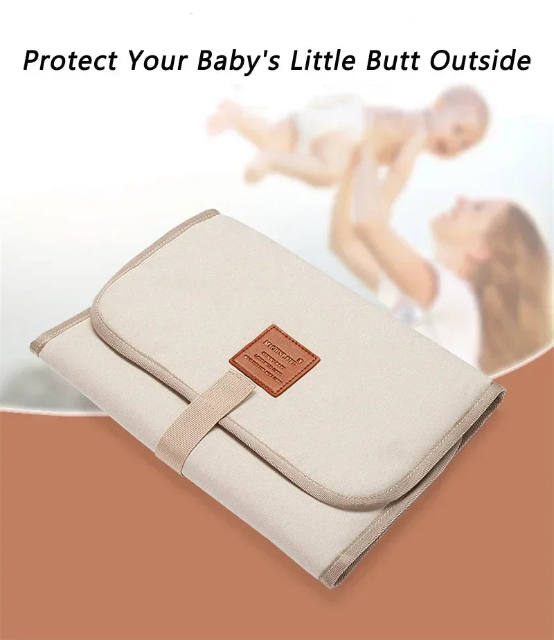 Waterproof Baby Diaper Changing Mat – Portable Foldable Play Mat, Washable Compact Travel Nappy Mat