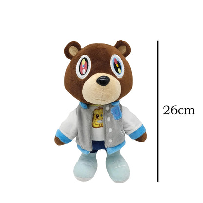 30cm Kawaii Kanye Dropout Bear Plush Toy – Soft Stuffed Teddy for Home Decor & Birthday Gift
