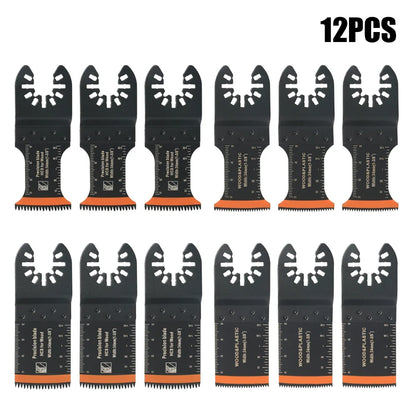 Tooth Oscillating Saw Blade Kit - 10-39PCS Carbide Multitool Blades for Wood PVC & Metal Cutting