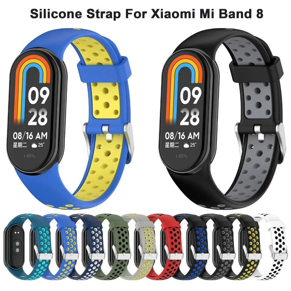 Breathable Silicone Sport Strap for Xiaomi Mi Band 8 – Replacement Wristband Accessory