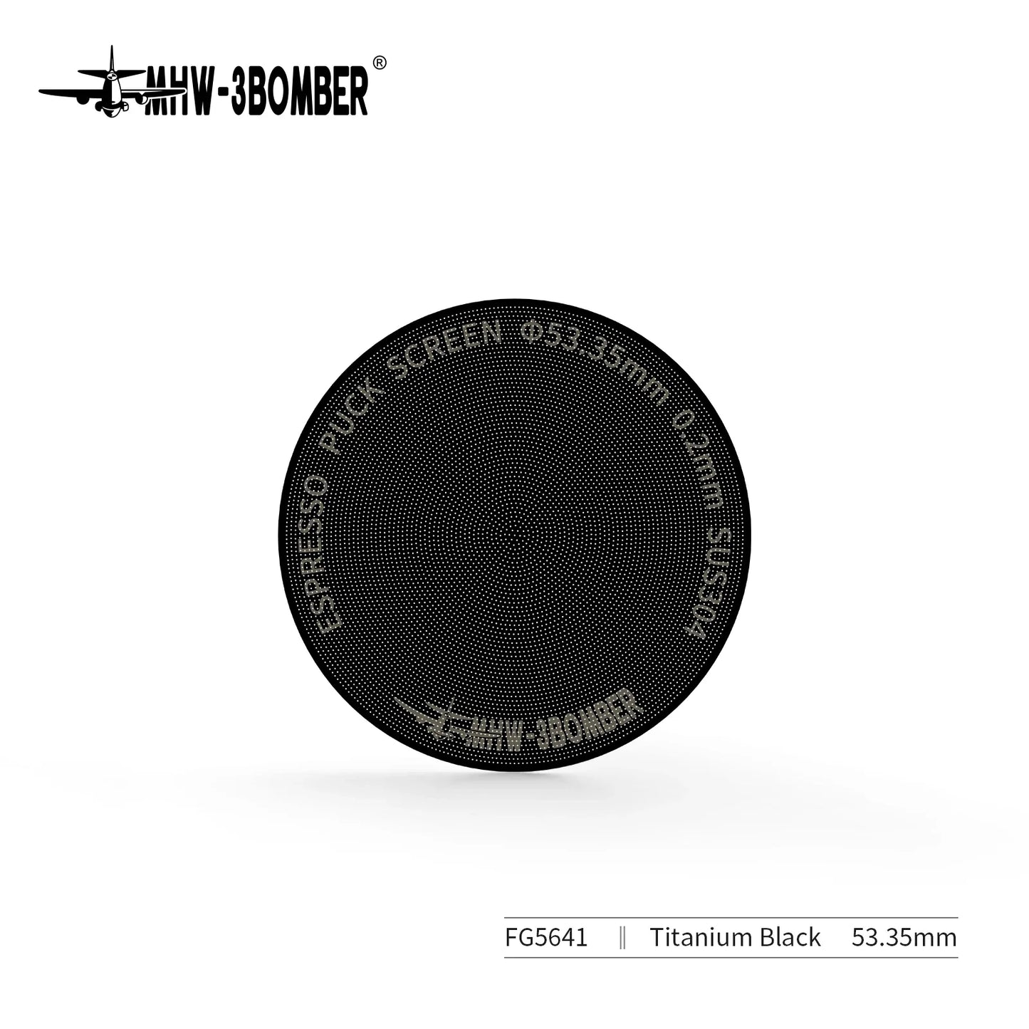 MHW-3BOMBER Espresso Puck Screen – 51/53/58.5mm Reusable Stainless Steel Coffee Filter, 0.8/0.2mm Thickness Coffee Tool