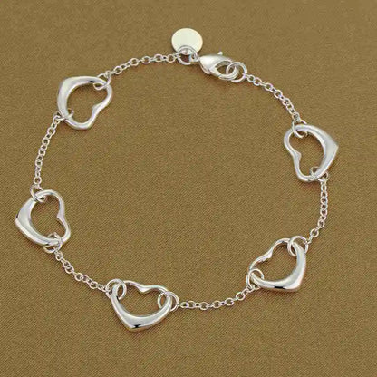 925 Sterling Silver Bead Bracelet – High-Quality Romantic Chain for Women, Fashion Jewelry Gift for Engagement, Party & Wedding