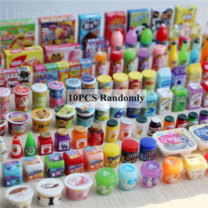 1/6 Scale Miniature Supermarket Food & Drinks – Dollhouse Store Decor Accessories for Blythe, BJD & 1/6 Dolls
