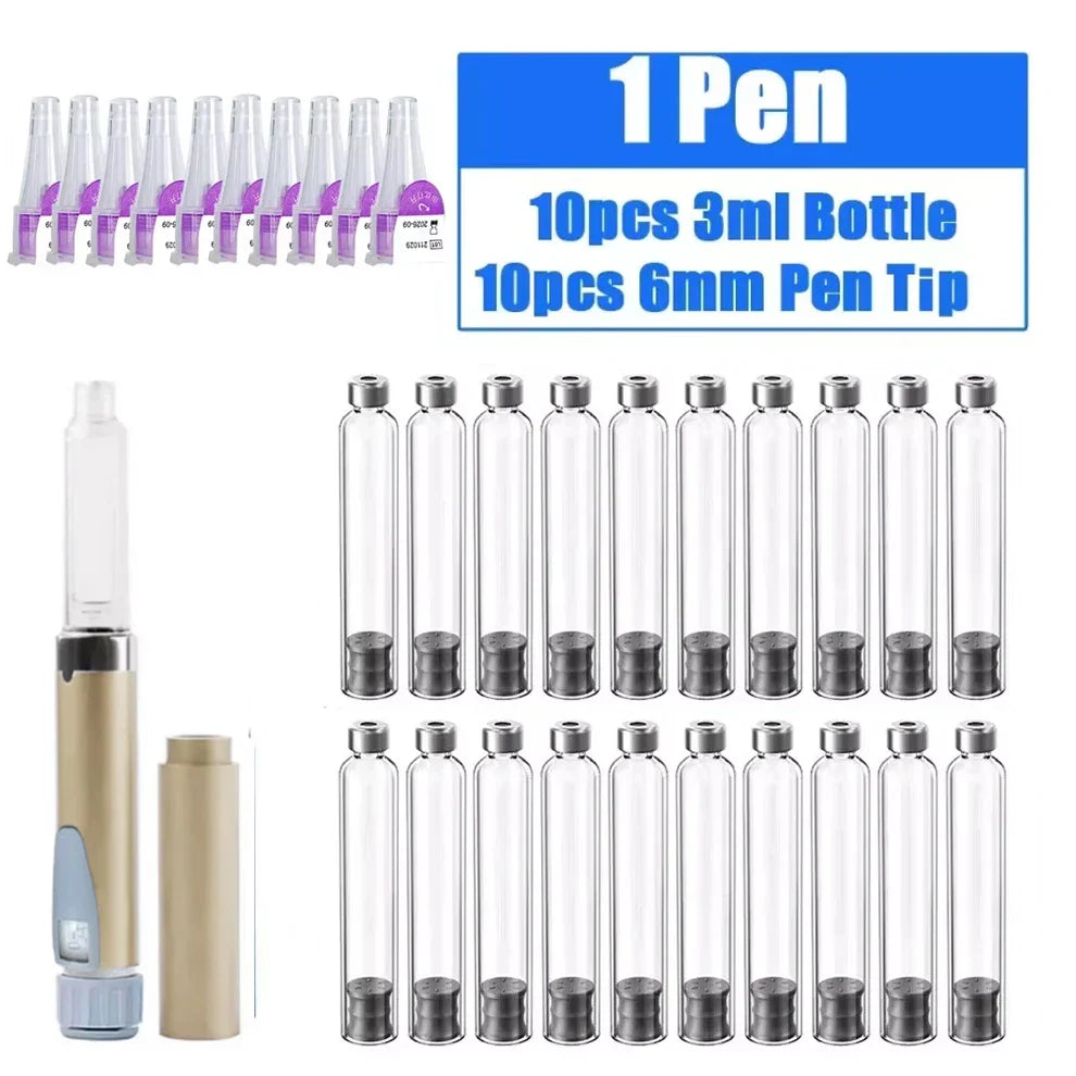 3ml Magic Pen Insulin Cartridges – Empty Cassette Bottle for Medical, Aesthetic & Tattoo Use