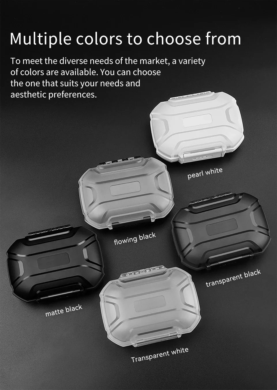 Earphone Accessories Hard Case – Waterproof, Shockproof, Dustproof Portable Storage Bag with Large Capacity