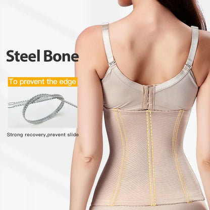 Women’s Slimming Waist Trainer Belt — Tummy Control Body Shaper, Fat Compression Girdle & Firm Corset Shapewear