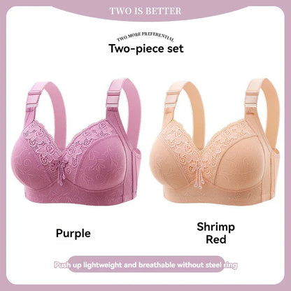 Women’s Lace Deep V Ultra-Thin Bralette – Sexy Sheer Lingerie Top Plus Size Comfortable Everyday Bra