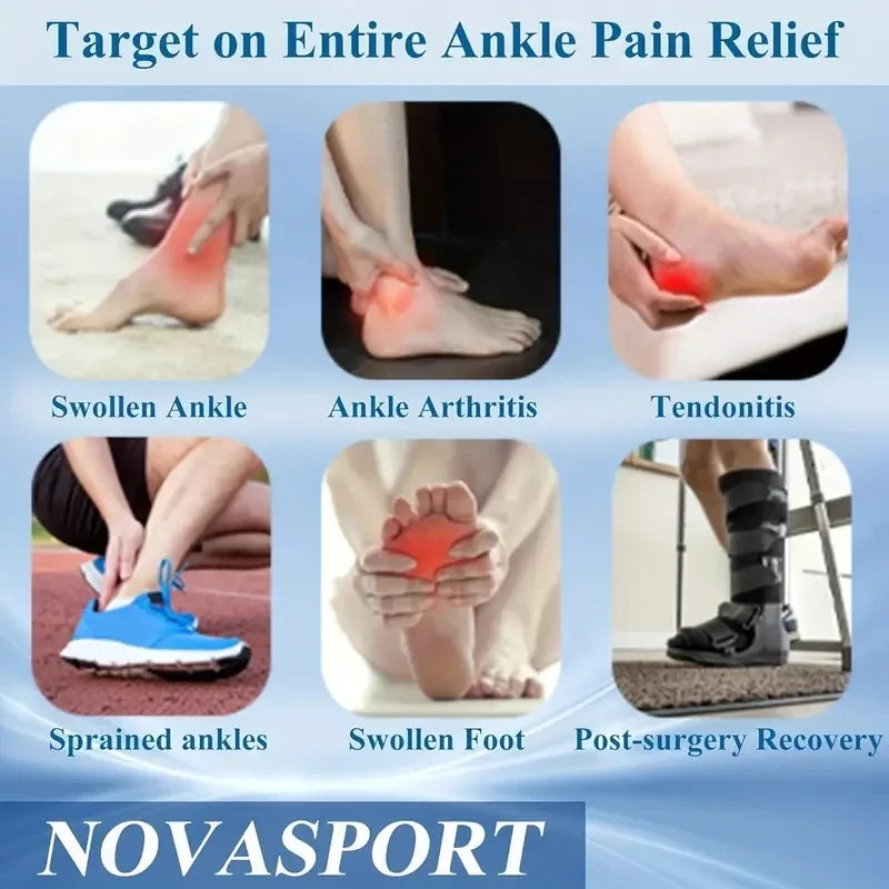 Reusable Gel Ice Pack for Feet — Hot & Cold Therapy for Achilles Tendonitis, Plantar Fasciitis & Swelling