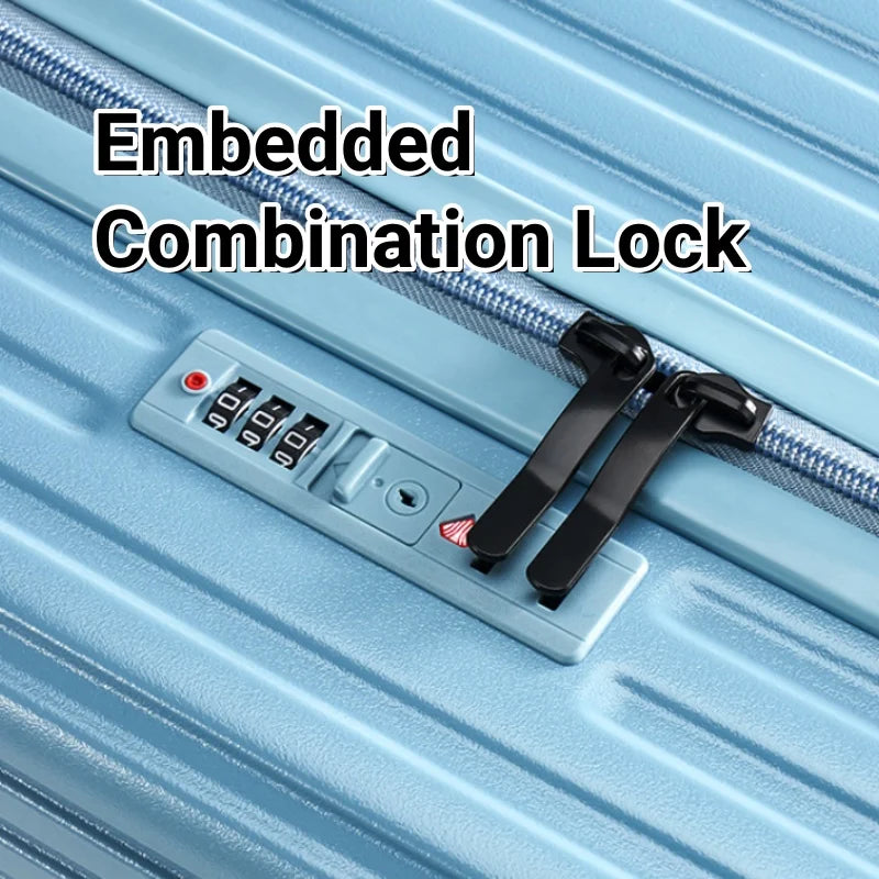 Upgraded Anti-Flip Folding Pedal Luggage – Ride-On Boarding Box with Dual-Control Combination Lock, Lightweight & Anti-Drop