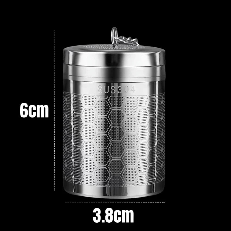 Stainless Steel Tea Infuser – Extra Fine Mesh Strainer for Loose Tea with Extended Chain Hook