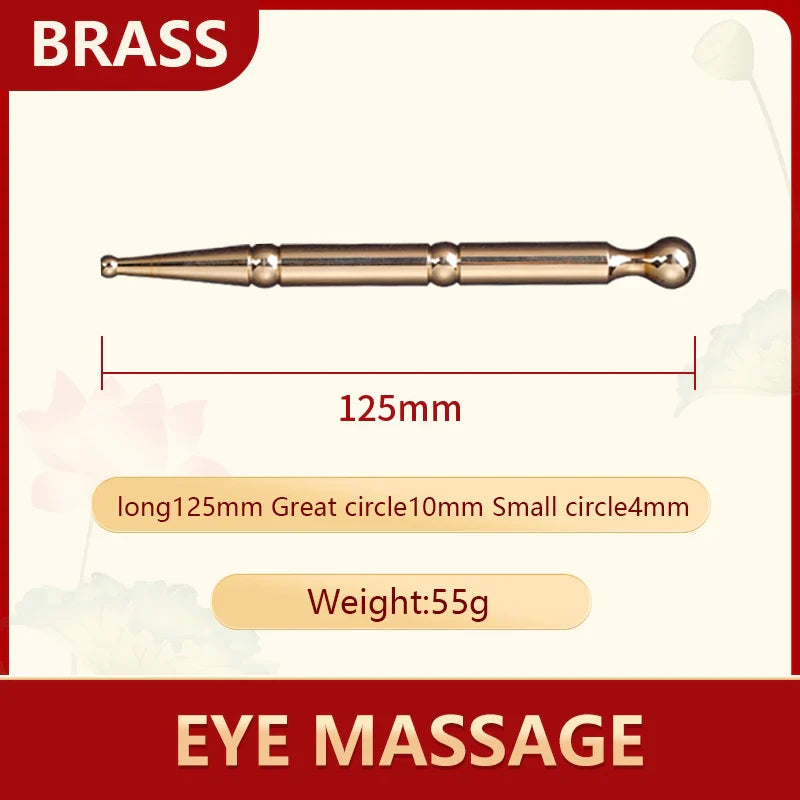 Copper Gua Sha Stick & Metal Massage Tools | Facial, Foot & Ear Point Probe for Beauty & Relaxation