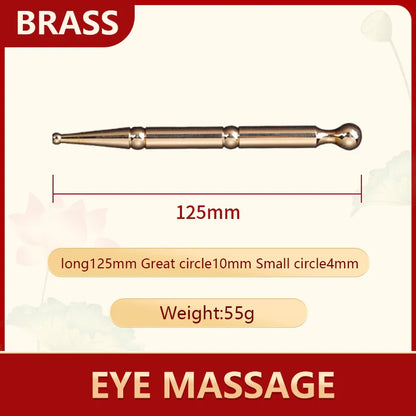 Copper Gua Sha Stick & Metal Massage Tools | Facial, Foot & Ear Point Probe for Beauty & Relaxation