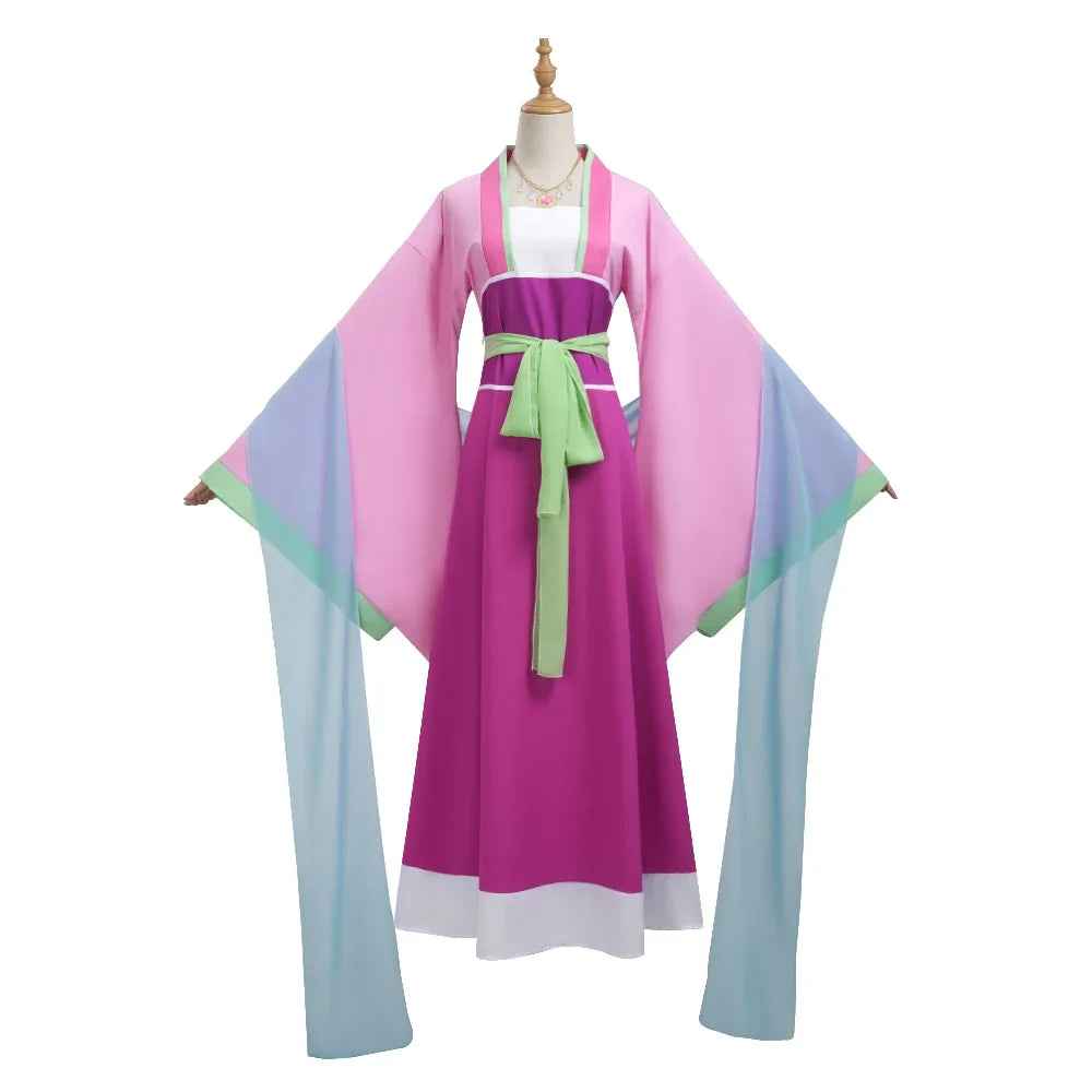 Maomao Cosplay Costume - Pink Anime Dress & Wig Inspired by The Apothecary Diaries