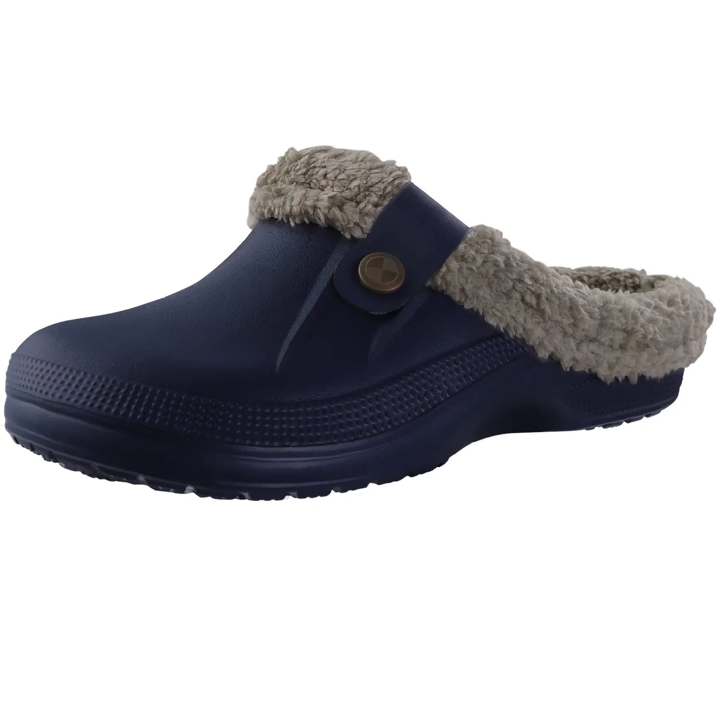Bebealy Casual Women’s Garden Shoes & Warm Fluffy Men’s Waterproof Winter Slippers – Outdoor Antiskid Classic Leopard Design