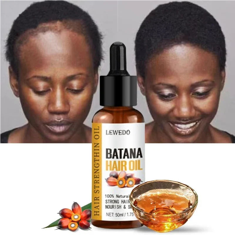 Pure Batana Hair Oil - Natural Hair Growth Treatment for Men & Women with Nourishing Shine Care