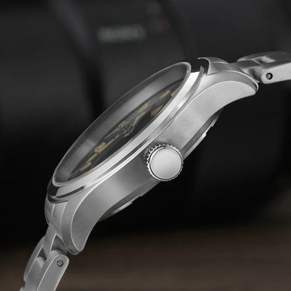 Militado ML08 Vintage Quartz Watch – VH31 Movement, Sapphire Crystal, 10Bar Waterproof, BGW9 Luminous Stainless Steel Men’s Watch