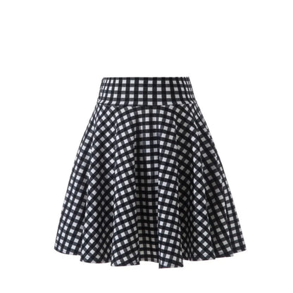 Women’s Flared Mini Skirt with Built-In Shorts – Pleated Skater Style Casual Fashion Skirt, Plus Size 2025 Design