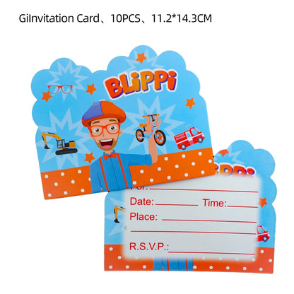 Happy Birthday Party Supplies Set — Cartoon Movie Theme Flag Banner, Paper Tableware, Latex Balloons & Cake Topper Decoration