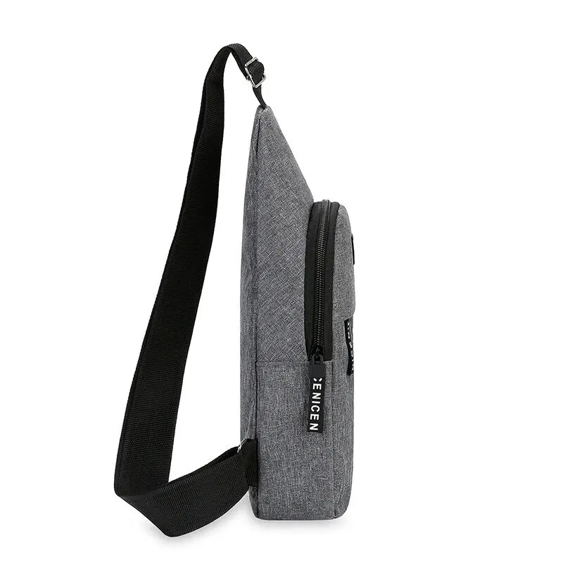 Men's Chest Bag - One Shoulder Crossbody with Large Capacity, Outdoor Sports and Leisure Fashion Small Shoulder Bag