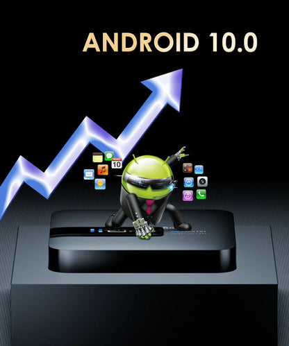 H20PRO Android TV Box – 4K Media Player with Android 10, 2GB RAM, 16GB Storage, Dual WiFi, Play Store, 1080P