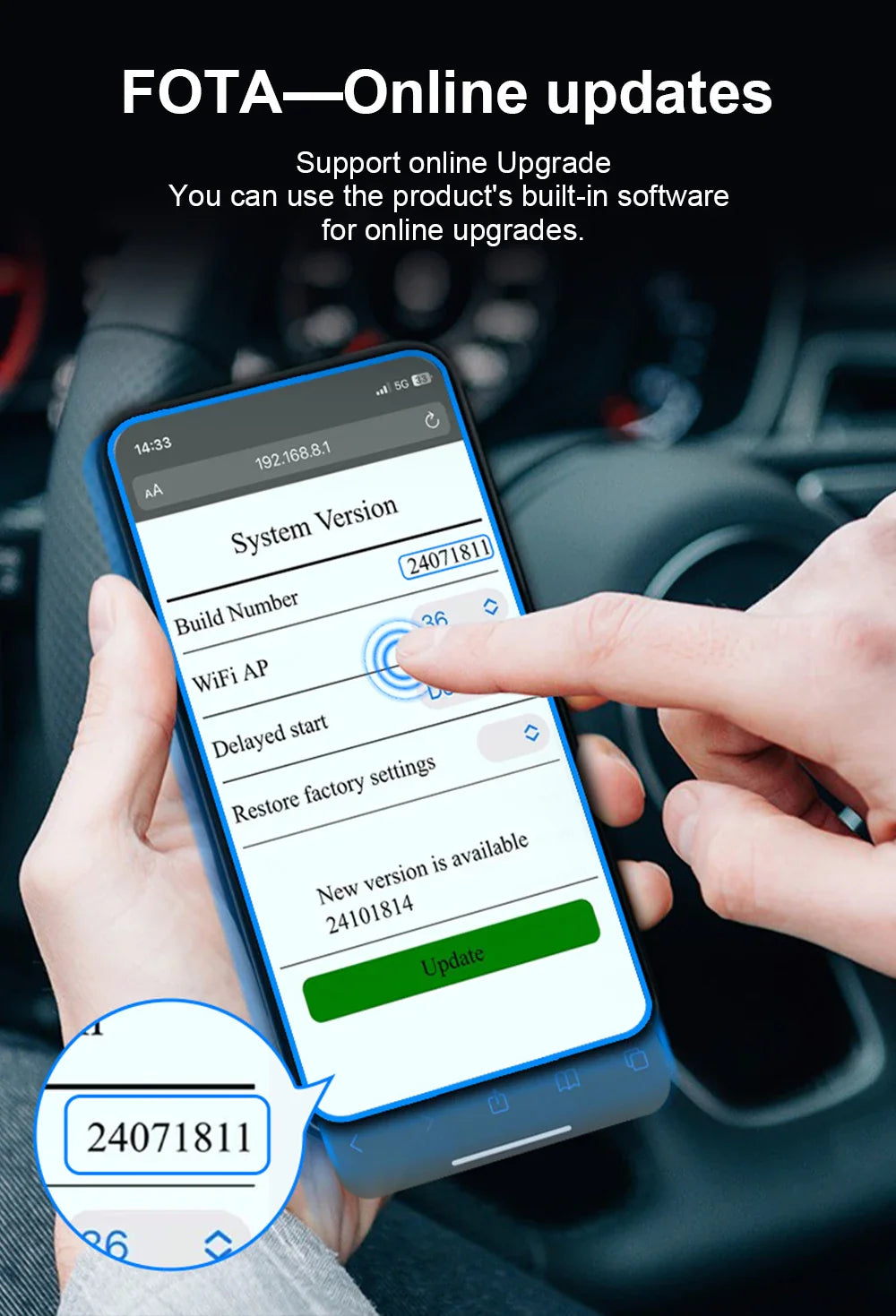 IHeylinkit Wireless CarPlay & Android Auto Adapter – Auto-Connect Dongle with Zinc Alloy Shell for Most Vehicles