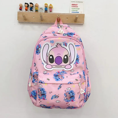 Stitch Print Student Backpack – Lightweight Daypack with Adjustable Straps for School & Daily Commute